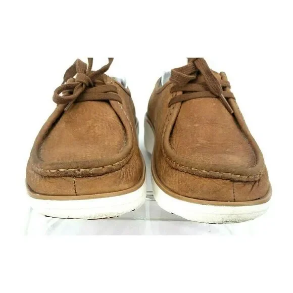 FitFlop Tan Loaff Moc‎ Shoe Lace Up Soft Nuebuck - Picture 2 of 12